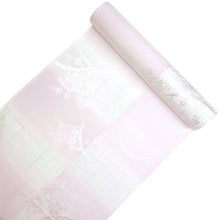 画像をギャラリービューアに読み込む, 長襦袢 洗える 反物 東レ シルック 綸子 薄ピンク ぼかし 格子 四季花地紋 フルオーダー 仕立て付き 女性 レディース 襦袢 長襦袢 和装 和服 きもの インナー おしゃれ TORAY sillook