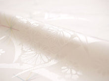 画像をギャラリービューアに読み込む, 長襦袢 洗える 反物 東レ シルック 綸子 薄ベージュ 麻の葉 四季花地紋 フルオーダー 仕立て付き 女性 レディース 襦袢 長襦袢 和装 和服 きもの インナー おしゃれ TORAY sillook