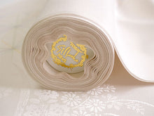 画像をギャラリービューアに読み込む, 長襦袢 洗える 反物 東レ シルック 綸子 薄ベージュ 麻の葉 四季花地紋 フルオーダー 仕立て付き 女性 レディース 襦袢 長襦袢 和装 和服 きもの インナー おしゃれ TORAY sillook