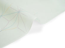 画像をギャラリービューアに読み込む, 長襦袢 洗える 反物 東レ シルック 綸子 薄緑 麻の葉 四季花地紋 フルオーダー 仕立て付き 女性 レディース 襦袢 長襦袢 和装 和服 きもの インナー おしゃれ TORAY sillook