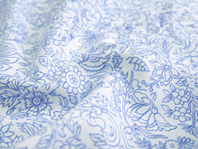 画像をギャラリービューアに読み込む, 長襦袢 洗える 反物 東レ シルック 綸子 ホワイト ブルー 更紗 四季花地紋 フルオーダー 仕立て付き 女性 レディース 襦袢 長襦袢 和装 和服 きもの インナー おしゃれ TORAY sillook