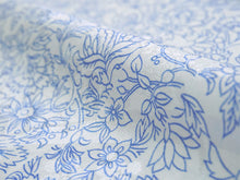 画像をギャラリービューアに読み込む, 長襦袢 洗える 反物 東レ シルック 綸子 ホワイト ブルー 更紗 四季花地紋 フルオーダー 仕立て付き 女性 レディース 襦袢 長襦袢 和装 和服 きもの インナー おしゃれ TORAY sillook