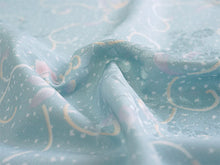 画像をギャラリービューアに読み込む, 長襦袢 洗える 反物 東レ シルック 綸子 ブルー 唐草 四季花地紋 フルオーダー 仕立て付き 女性 レディース 襦袢 長襦袢 和装 和服 きもの インナー おしゃれ TORAY sillook