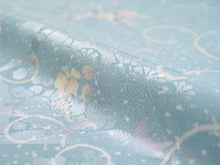 画像をギャラリービューアに読み込む, 長襦袢 洗える 反物 東レ シルック 綸子 ブルー 唐草 四季花地紋 フルオーダー 仕立て付き 女性 レディース 襦袢 長襦袢 和装 和服 きもの インナー おしゃれ TORAY sillook