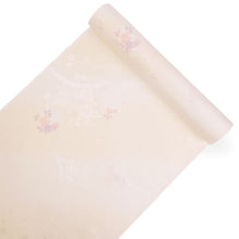 画像をギャラリービューアに読み込む, 長襦袢 洗える 反物 東レ シルック 綸子 オフホワイト ぼかし 桜 四季花地紋 フルオーダー 仕立て付き 女性 レディース 襦袢 長襦袢 和装 和服 きもの インナー おしゃれ TORAY sillook