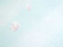 画像をギャラリービューアに読み込む, 長襦袢 洗える 反物 東レ シルック 綸子 ペールブルー ぼかし 桜 四季花地紋 フルオーダー 仕立て付き 女性 レディース 襦袢 長襦袢 和装 和服 きもの インナー おしゃれ TORAY sillook