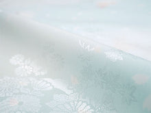 画像をギャラリービューアに読み込む, 長襦袢 洗える 反物 東レ シルック 綸子 ペールブルー ぼかし 桜 四季花地紋 フルオーダー 仕立て付き 女性 レディース 襦袢 長襦袢 和装 和服 きもの インナー おしゃれ TORAY sillook