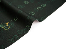 画像をギャラリービューアに読み込む, 洗える着物 小紋 反物 東レシルック フルオーダー仕立て付 ダークグリーン ぶどう ツタ 大久保信子流きもの ぴったり自分サイズにお仕立てで着姿きれい 袷も単衣もオールシーズン対応