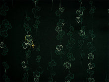 画像をギャラリービューアに読み込む, 洗える着物 小紋 反物 東レシルック フルオーダー仕立て付 ダークグリーン ぶどう ツタ 大久保信子流きもの ぴったり自分サイズにお仕立てで着姿きれい 袷も単衣もオールシーズン対応