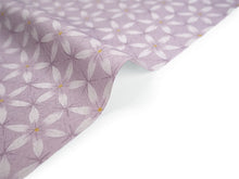 画像をギャラリービューアに読み込む, 洗える着物 小紋 反物 東レシルック フルオーダー仕立て付 パープル 亀甲 花 大久保信子流きもの ぴったり自分サイズにお仕立てで着姿きれい 袷も単衣もオールシーズン対応