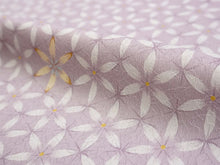 画像をギャラリービューアに読み込む, 洗える着物 小紋 反物 東レシルック フルオーダー仕立て付 パープル 亀甲 花 大久保信子流きもの ぴったり自分サイズにお仕立てで着姿きれい 袷も単衣もオールシーズン対応