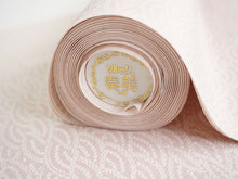 画像をギャラリービューアに読み込む, 洗える着物 小紋 反物 東レシルック フルオーダー仕立て付 ピンク 波 大久保信子流きもの ぴったり自分サイズにお仕立てで着姿きれい 袷も単衣もオールシーズン対応