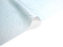 画像をギャラリービューアに読み込む, 洗える着物 小紋 反物 東レシルック フルオーダー仕立て付 ブルー 波 大久保信子流きもの ぴったり自分サイズにお仕立てで着姿きれい 袷も単衣もオールシーズン対応