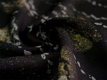 画像をギャラリービューアに読み込む, 洗える着物 小紋 反物 東レシルック フルオーダー仕立て付 ブラック 市松 柳 大久保信子流きもの ぴったり自分サイズにお仕立てで着姿きれい 袷も単衣もオールシーズン対応