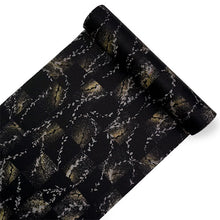 画像をギャラリービューアに読み込む, 洗える着物 小紋 反物 東レシルック フルオーダー仕立て付 ブラック 市松 柳 大久保信子流きもの ぴったり自分サイズにお仕立てで着姿きれい 袷も単衣もオールシーズン対応