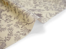 画像をギャラリービューアに読み込む, 洗える着物 小紋 反物 東レシルック フルオーダー仕立て付 クリーム グレー 草花 美しいキモノ掲載 ぴったり自分サイズにお仕立てで着姿きれい 袷も単衣もオールシーズン対応