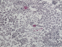画像をギャラリービューアに読み込む, 洗える着物 小紋 反物 東レシルック フルオーダー仕立て付 グレー 草花 美しいキモノ掲載 ぴったり自分サイズにお仕立てで着姿きれい 袷も単衣もオールシーズン対応