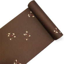 画像をギャラリービューアに読み込む, 洗える着物 小紋 反物 東レシルック フルオーダー仕立て付 ブラウン 銀杏 美しいキモノ掲載 ぴったり自分サイズにお仕立てで着姿きれい 袷も単衣もオールシーズン対応