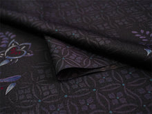 画像をギャラリービューアに読み込む, 洗える着物 小紋 反物 東レシルック フルオーダー仕立て付 ブラック 七宝 橘 美しいキモノ掲載 ぴったり自分サイズにお仕立てで着姿きれい 袷も単衣もオールシーズン対応