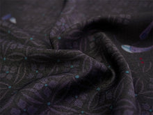 画像をギャラリービューアに読み込む, 洗える着物 小紋 反物 東レシルック フルオーダー仕立て付 ブラック 七宝 橘 美しいキモノ掲載 ぴったり自分サイズにお仕立てで着姿きれい 袷も単衣もオールシーズン対応