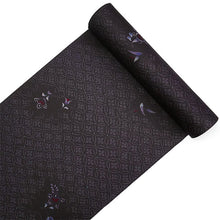 画像をギャラリービューアに読み込む, 洗える着物 小紋 反物 東レシルック フルオーダー仕立て付 ブラック 七宝 橘 美しいキモノ掲載 ぴったり自分サイズにお仕立てで着姿きれい 袷も単衣もオールシーズン対応