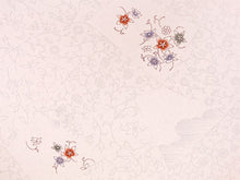 画像をギャラリービューアに読み込む, 洗える着物 小紋 反物 東レシルック フルオーダー仕立て付 ピンク 裂取り 花 美しいキモノ掲載 ぴったり自分サイズにお仕立てで着姿きれい 袷も単衣もオールシーズン対応