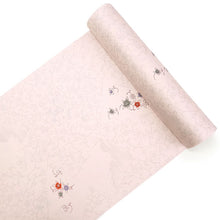 画像をギャラリービューアに読み込む, 洗える着物 小紋 反物 東レシルック フルオーダー仕立て付 ピンク 裂取り 花 美しいキモノ掲載 ぴったり自分サイズにお仕立てで着姿きれい 袷も単衣もオールシーズン対応