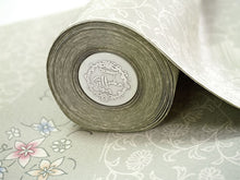 画像をギャラリービューアに読み込む, 洗える着物 小紋 反物 東レシルック フルオーダー仕立て付 モスグレー 裂取り 花 美しいキモノ掲載 ぴったり自分サイズにお仕立てで着姿きれい 袷も単衣もオールシーズン対応