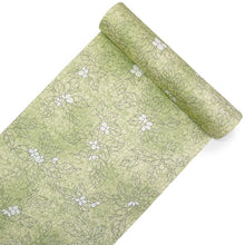 画像をギャラリービューアに読み込む, 洗える着物 小紋 反物 東レシルック フルオーダー仕立て付 ペールグリーン リーフ 美しいキモノ掲載 ぴったり自分サイズにお仕立てで着姿きれい 袷も単衣もオールシーズン対応