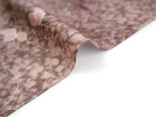 画像をギャラリービューアに読み込む, 洗える着物 小紋 反物 東レシルック フルオーダー仕立て付 ブラウン リーフ 美しいキモノ掲載 ぴったり自分サイズにお仕立てで着姿きれい 袷も単衣もオールシーズン対応