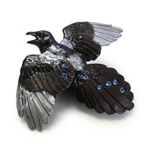 画像をギャラリービューアに読み込む, 帯留 カササギ 単品 三分紐を通す 個性が光る数-SUU-のかわいい帯留め リアルな出来栄え ギフトにも 日本製