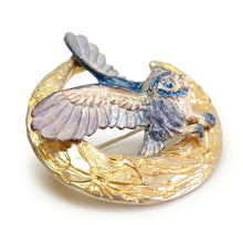 画像をギャラリービューアに読み込む, ブローチ フクロウ 月 ムーンレィス 単品 シンプル リアル 可愛い オールシーズン カジュアル プレゼント ギフト 贈り物 和装小物 着物 和服 和装 洋装 飾り パルナートポック 日本製 アクセサリー