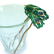 画像をギャラリービューアに読み込む, 髪飾り かんざし 簪 孔雀の羽根 SUU 髪留め 個性が光る数-SUU-の簪 リアルな出来栄え ギフトにも 日本製