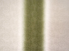 画像をギャラリービューアに読み込む, 正絹 帯揚げ帯締めセット フォーマル向き 帯あげ(ウォームグレー×緑 ぼかし唐草柄) 丹後ちりめん 平組 帯〆 (ベージュ) 和装小物 レディース