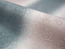 画像をギャラリービューアに読み込む, 正絹 帯揚げ帯締めセット フォーマル向き 帯あげ(ローズグレー×青灰 ぼかし唐草柄) 丹後ちりめん 平組 帯〆 (モスグレー) 和装小物 レディース