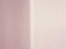 画像をギャラリービューアに読み込む, 正絹 帯揚げ帯締めセット フォーマル向き 帯あげ(ピンク×紫 ぼかし麻の葉と縞柄) 丹後ちりめん 平組 帯〆 (ボルドー) 和装小物 レディース