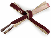 画像をギャラリービューアに読み込む, 正絹 帯揚げ帯締めセット フォーマル向き 帯あげ(ピンク×紫 ぼかし麻の葉と縞柄) 丹後ちりめん 平組 帯〆 (ボルドー) 和装小物 レディース