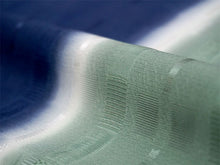 画像をギャラリービューアに読み込む, 正絹 帯揚げ帯締めセット フォーマル向き 帯あげ(ブルー×緑 チェック柄) 丹後ちりめん 平組 帯〆 (アイスグリーン) 和装小物 レディース