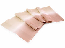 画像をギャラリービューアに読み込む, 正絹 帯揚げ帯締めセット フォーマル向き 帯あげ(ローズ×ブラウン 有職唐草柄) 丹後ちりめん 平組 帯〆 (サーモンピンク) 和装小物 レディース