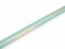 画像をギャラリービューアに読み込む, 正絹 帯揚げ帯締めセット フォーマル向き 帯あげ(ブルー×ブラウン 縞に唐草柄) 平組 帯〆 (水色) 和装小物 レディース