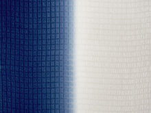 画像をギャラリービューアに読み込む, 正絹 帯揚げ帯締めセット フォーマル向き 帯あげ(ブルー×ホワイト ぼかし格子柄) 平組 帯〆 (墨黒) 和装小物 レディース