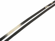 画像をギャラリービューアに読み込む, 正絹 帯揚げ帯締めセット フォーマル向き 帯あげ(ブルー×ホワイト ぼかし格子柄) 平組 帯〆 (墨黒) 和装小物 レディース