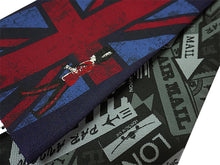 画像をギャラリービューアに読み込む, 半幅帯 リバーシブル nico 紺地 ロンドン LONDON 長尺 半巾帯 wakka 小袋 おしゃれ 日本製 帯 着物 カジュアル 普段着 モダン