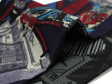 画像をギャラリービューアに読み込む, 半幅帯 リバーシブル nico 紺地 ロンドン LONDON 長尺 半巾帯 wakka 小袋 おしゃれ 日本製 帯 着物 カジュアル 普段着 モダン