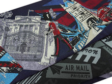 画像をギャラリービューアに読み込む, 半幅帯 リバーシブル nico 紺地 ロンドン LONDON 長尺 半巾帯 wakka 小袋 おしゃれ 日本製 帯 着物 カジュアル 普段着 モダン