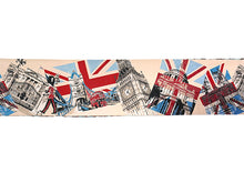 画像をギャラリービューアに読み込む, 半幅帯 リバーシブル nico ベージュ地 ロンドン LONDON 長尺 半巾帯 wakka 小袋 おしゃれ 日本製 帯 着物 カジュアル 普段着 モダン