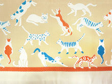 画像をギャラリービューアに読み込む, 半幅帯 リバーシブル nico オフホワイト地 猫の古本屋 長尺 半巾帯 wakka 小袋 おしゃれ 日本製 帯 着物 カジュアル 普段着 モダン