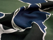 画像をギャラリービューアに読み込む, 洗える 着物 反物 紬風 レディース セミオーダー 仕立て付 緑 ブラック 猫 迷彩 XS S M L XL 袷 単衣 テイジン素材 NKF エヌケーエフ 和装 和服 女性 小紋 きもの 羽織 コート ポリエステル