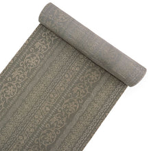 画像をギャラリービューアに読み込む, 洗える 着物 反物 紬風 レディース セミオーダー 仕立て付 モスグレー 更紗 縞 XS S M L XL 袷 単衣 テイジン素材 NKF エヌケーエフ 和装 和服 女性 小紋 きもの 羽織 コート ポリエステル