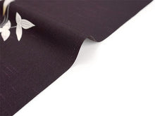 画像をギャラリービューアに読み込む, 洗える 着物 反物 紬風 レディース セミオーダー 仕立て付 深紫 オモダカ XS S M L XL 袷 単衣 テイジン素材 NKF エヌケーエフ 和装 和服 女性 小紋 きもの 羽織 コート ポリエステル
